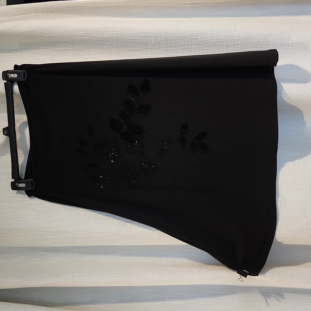 George, black skirt, size small